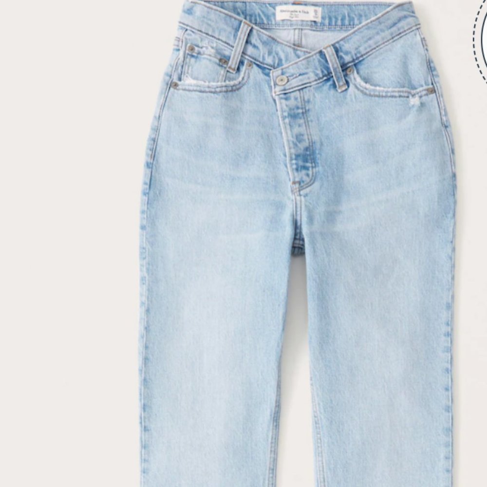 Abercrombie Curve Love High Rise Dad Jean